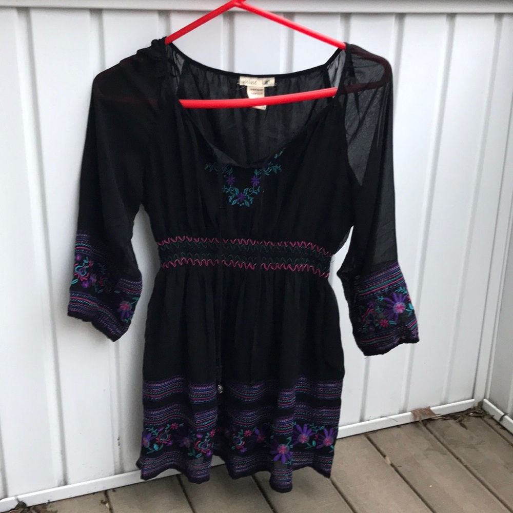 Black floral dress/shirt
